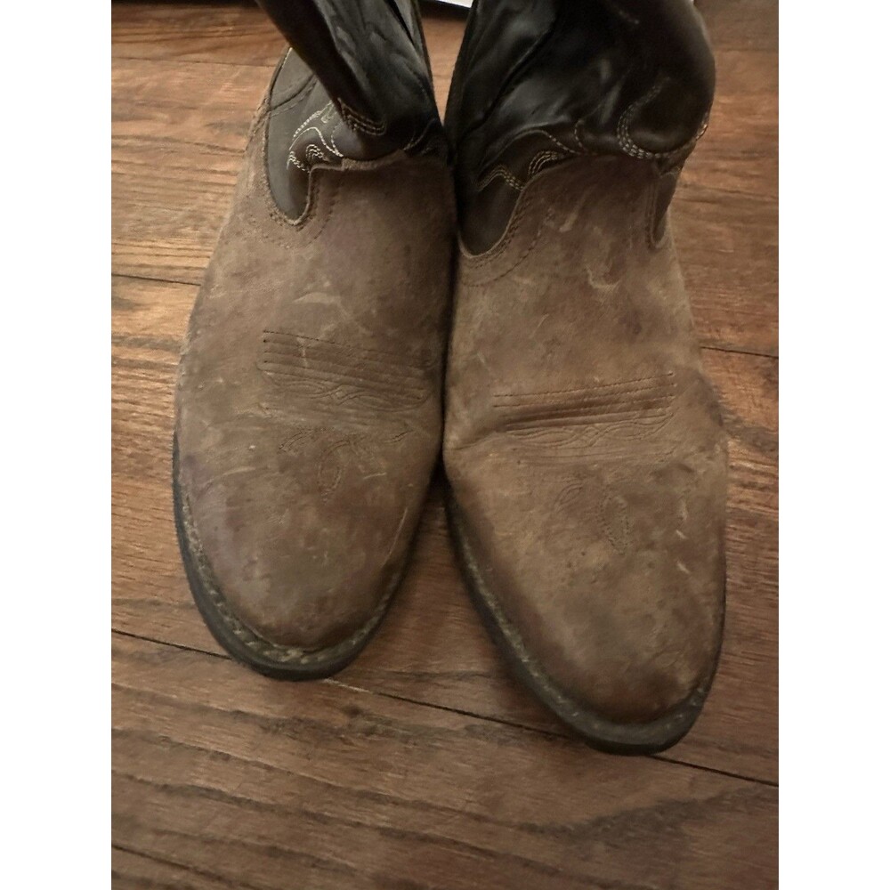 LAREDO Women's Kadi Tan Distressed Brown‎ Leather Western Boots 5742 Size 9.5M - Picture 2 of 12